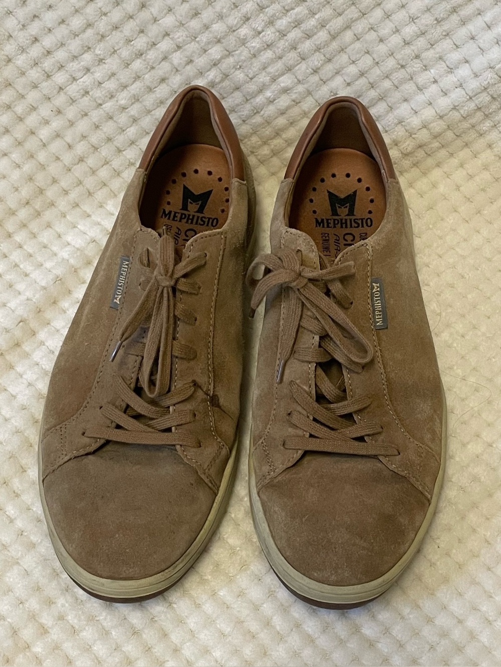 Mephisto Men's Thomas Tan Suede Lace-Up low top Sneakers